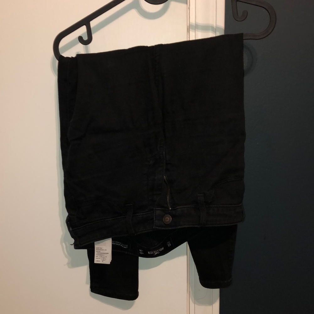 Low-rise jean legging, black, Hollister Co Advanced stretch.